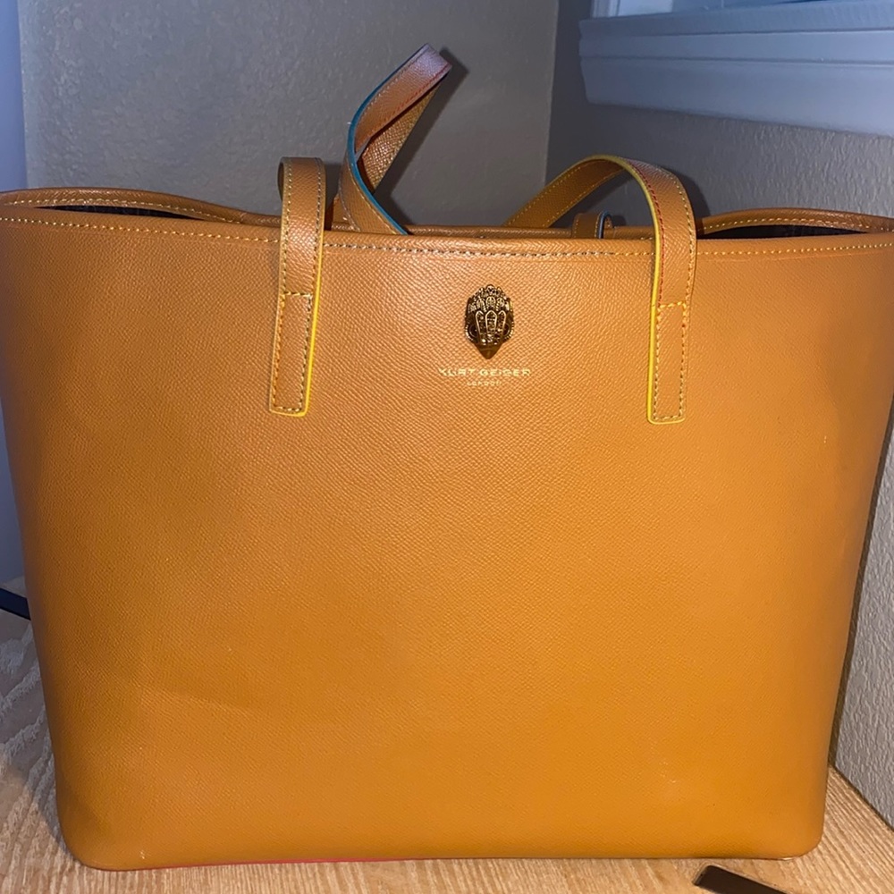 Kurt Geiger Camel Colored Large Tote Great condition.